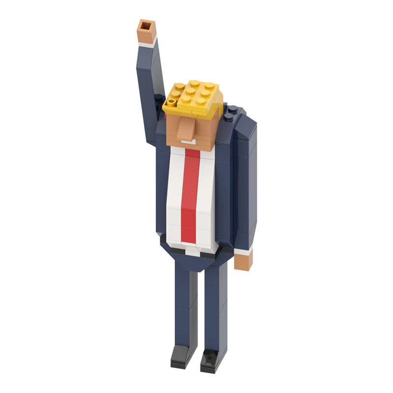 GOBRICKS MOC A1472Y02 Trump shooting version - YWOBB