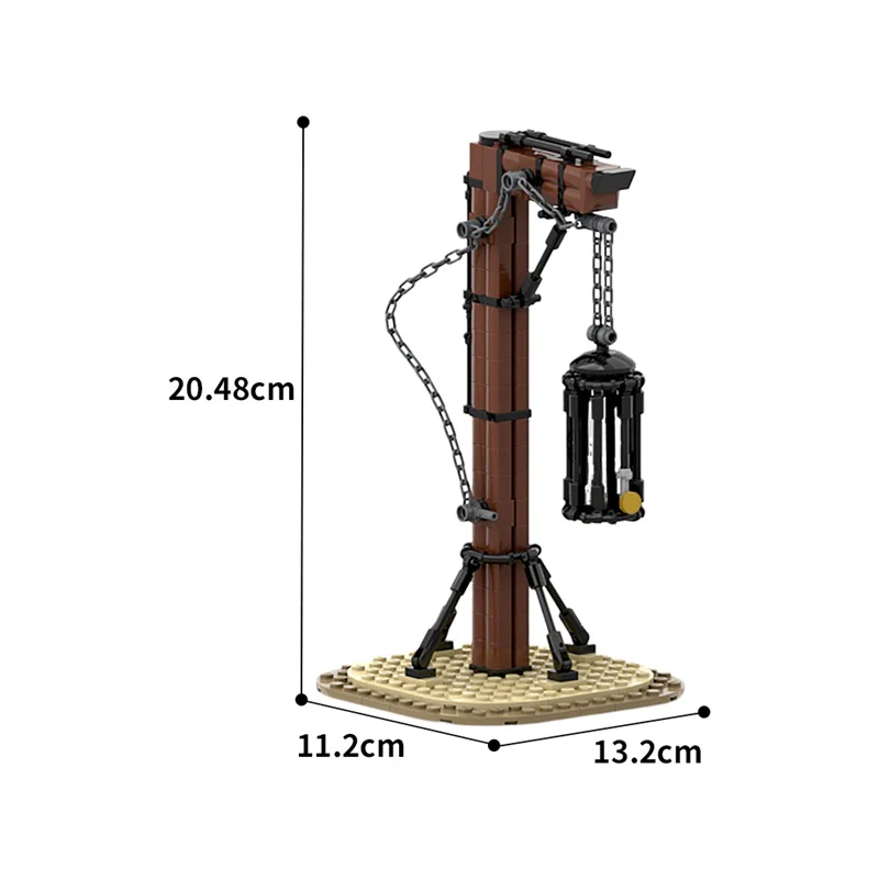 GOBRICKS MOC 153109 Skeletons in a cage Suspended - YWOBB
