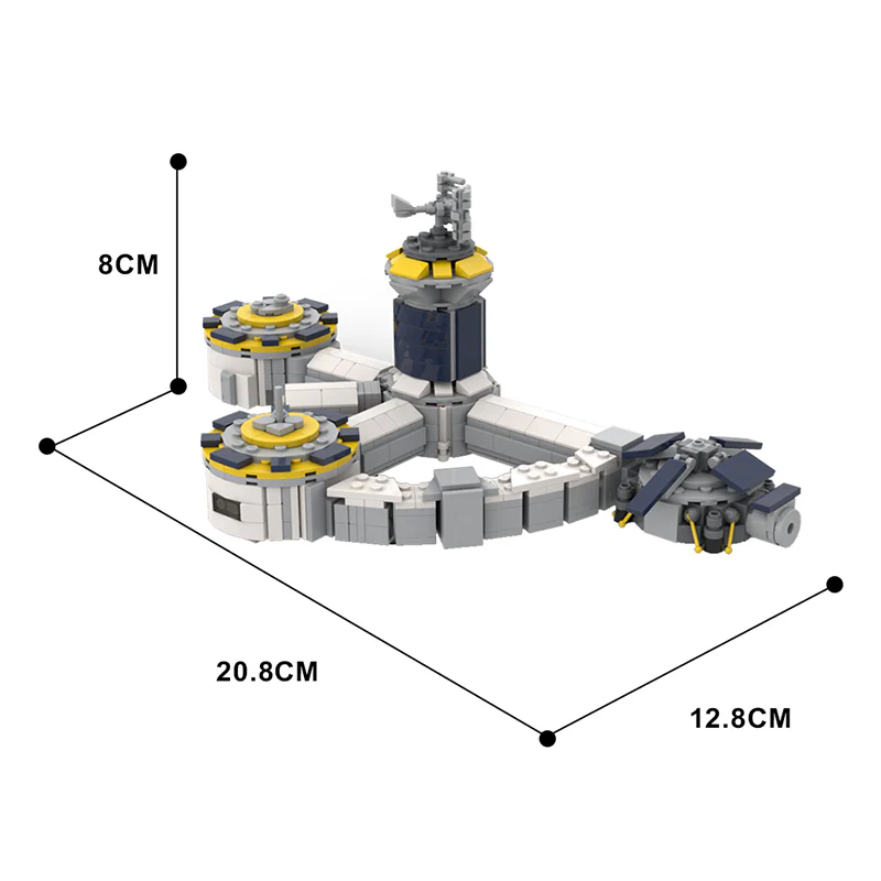 GOBRICKS MOC 130781 Jamestown base Season 2  - For all mankind (nanofigure scale) - YWOBB