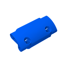 GOBRICKS GDS-1011 Panel Curved 7 x 3 with 2 Pin Holes through Panel Surface - YWOBB