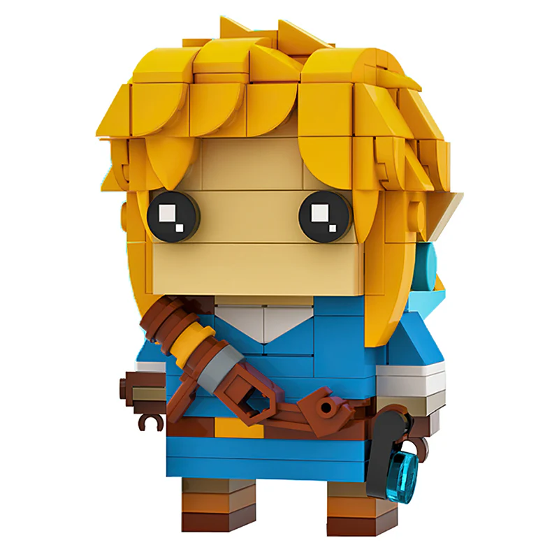 GOBRICKS MOC 61395 Link (Breath of the Wild) BrickHeadz - YWOBB