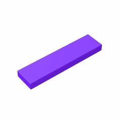GOBRICKS GDS-563 Tile 1 x 4 - YWOBB