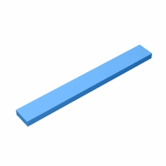 GOBRICKS GDS-565 Tile 1 x 8 - YWOBB