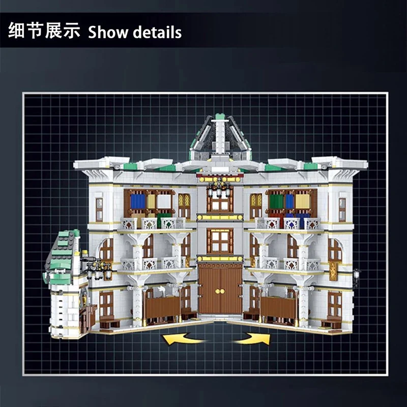 Mork 032101 Gringotts Bank & Ukranian Ironbelly Dragon - Diagon Alley - YWOBB