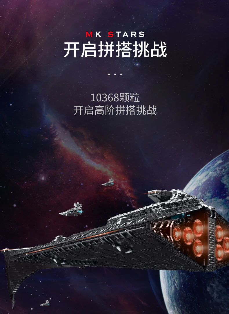 Mould King 21004 UCS Eclipse-class Dreadnought OVP EU Warehouse Version - YWOBB