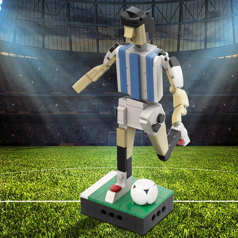 GOBRICKS MOC 130032 Argentina soccer team player - YWOBB