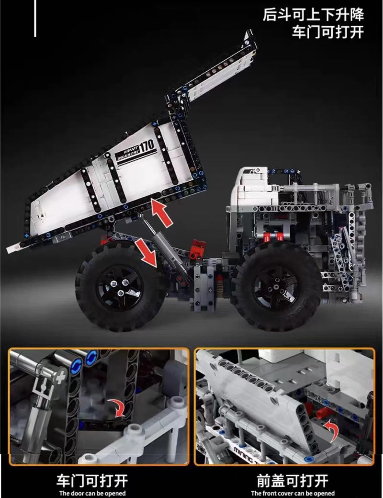 Mould King 13170 Custom RC Mining Dump Truck Muldenkipper OVP EU Warehouse Version - YWOBB