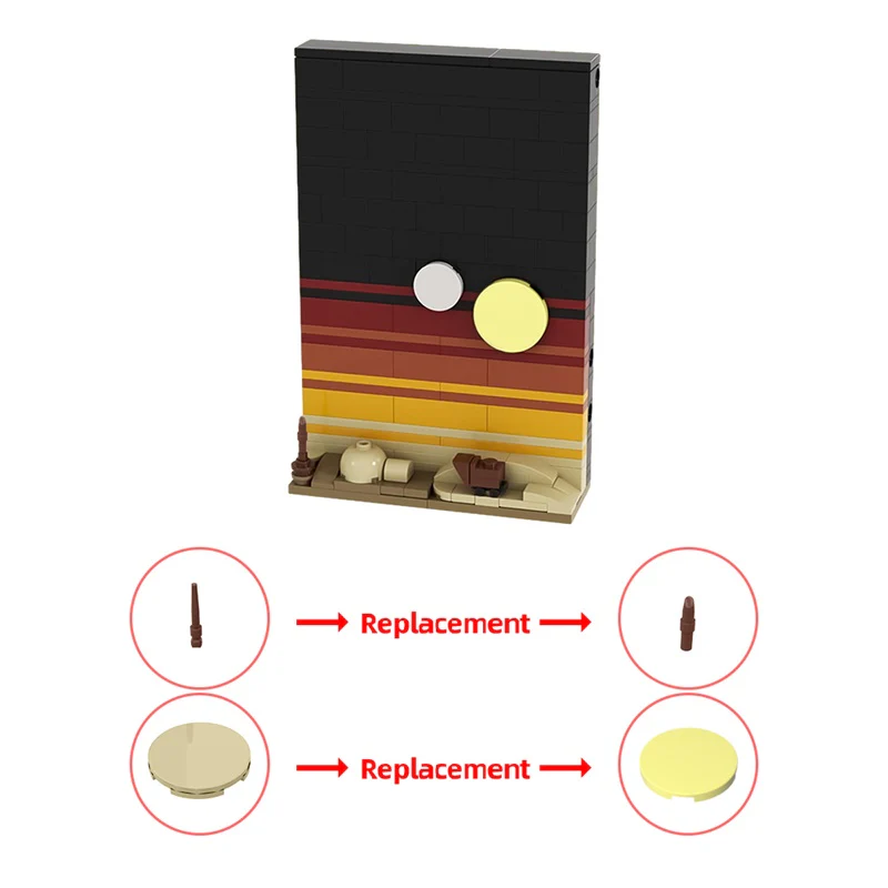 GOBRICKS MOC 149666 Postcard From Tatooine - YWOBB