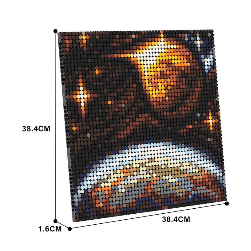 GOBRICKS MOC A0321Y03 Space Canvas - Sunset - YWOBB