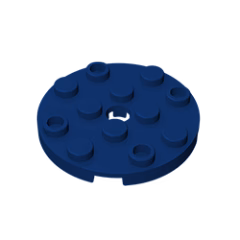 GOBRICKS GDS-841 Round 4 x 4 with Hole - YWOBB