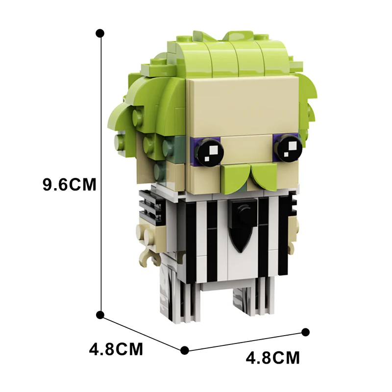 GOBRICKS MOC 43740 Beetlejuice BrickHeadz - YWOBB