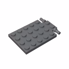 GOBRICKS GDS-844  Modified 4 x 6 with Trap Door Hinge - YWOBB