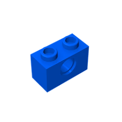 GOBRICKS GDS-623  Brick 1 x 2 with Hole - YWOBB