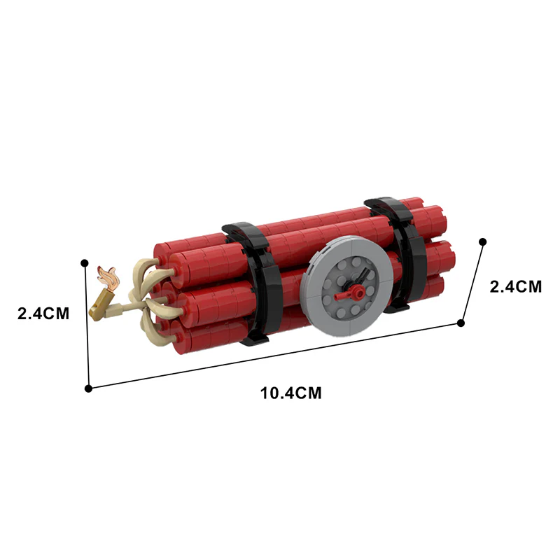 GOBRICKS MOC 113376 TNT explosive - YWOBB