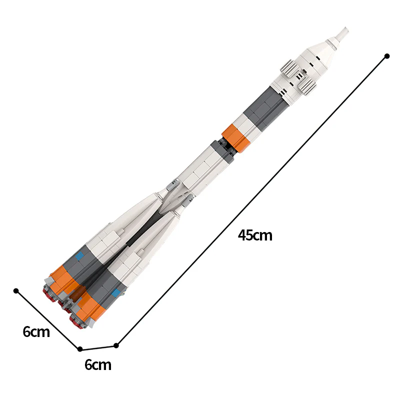 GOBRICKS MOC 34825 Ultimate Soyuz Rocket collection [1:110 Scale] - YWOBB