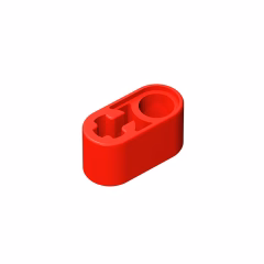 GOBRICKS GDS-669 Liftarm Thick 1 x 2 - Axle Hole - YWOBB