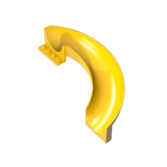 GOBRICKS GDS-2072 Slide Playground 7 x 12 x 8 1/3 Curved 180 degrees - YWOBB