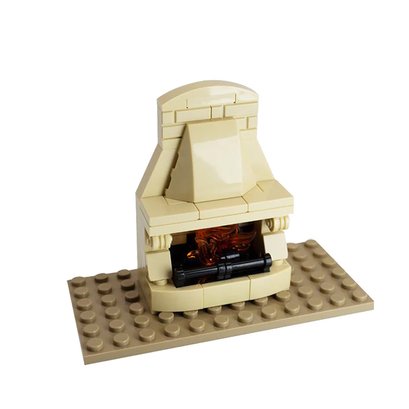 GOBRICKS MOC 136396 Classic Fireplace - YWOBB