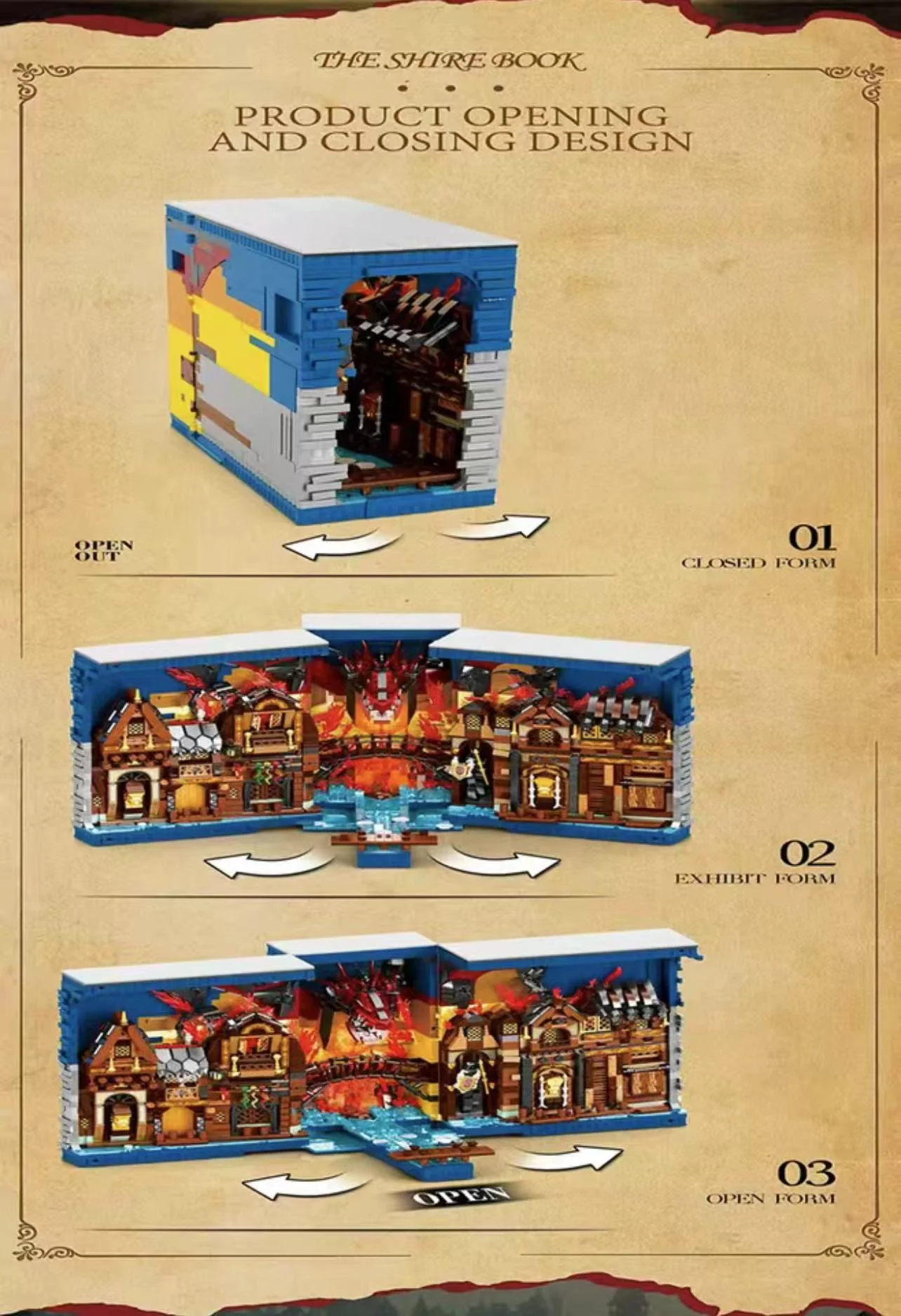 Reobrix 66035 The Shire Book for Hobbit - YWOBB