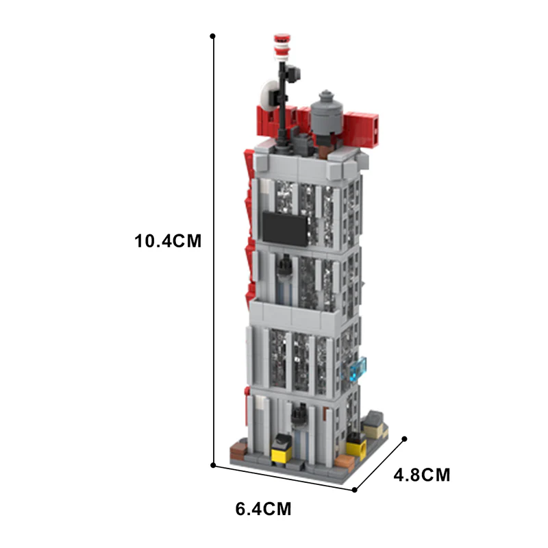 GOBRICKS MOC 108982 Mini Modular 76178 Daily Bugle - YWOBB