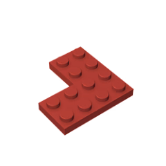 GOBRICKS GDS-696 Plate 4 x 4 Corner - YWOBB