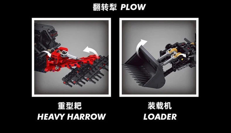 Mould King 17019 Tractor Fastrac 4000er series - YWOBB