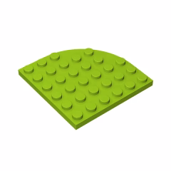 GOBRICKS GDS-701 Round Corner 6 x 6 - YWOBB