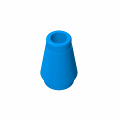 GOBRICKS GDS-606 Cone 1 x 1 without Top Groove - YWOBB