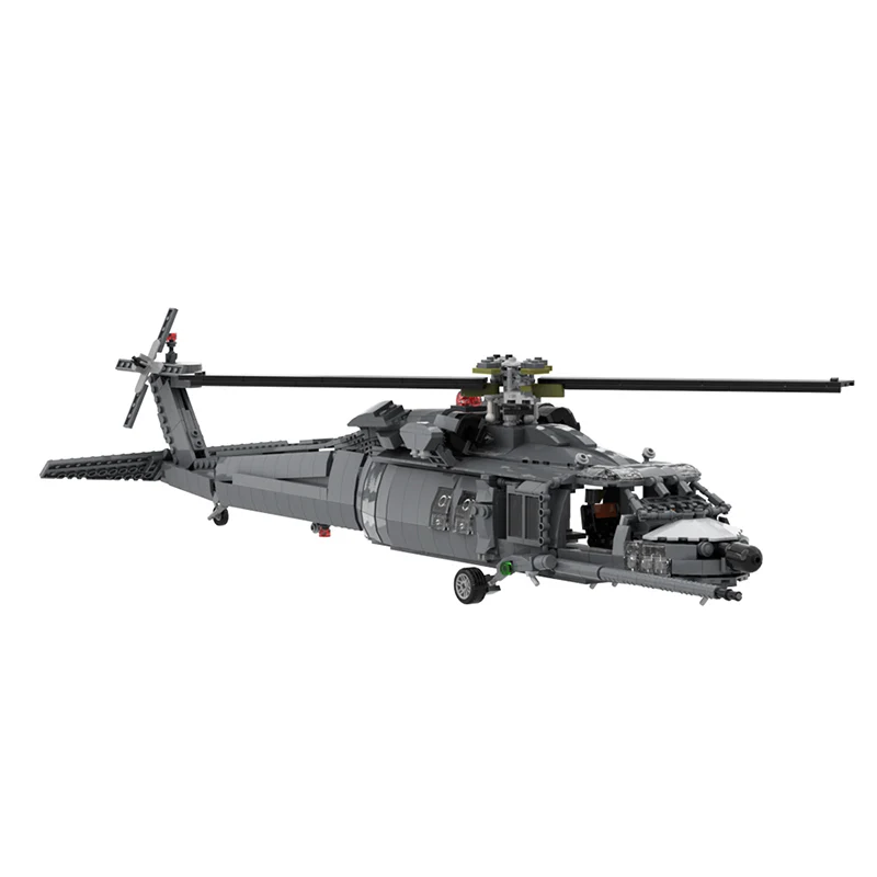 GOBRICKS MOC A1000 MH-60L pave hawk - YWOBB