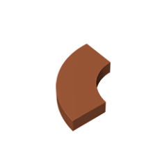 GOBRICKS GDS-1277 Round Corner 2 x 2 Macaroni - YWOBB