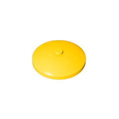 GOBRICKS GDS-945 Dish 4 x 4 Inverted (Radar) with Solid Stud - YWOBB