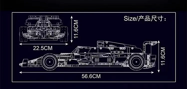 Mould King 13151  A.R F1 Racing - YWOBB