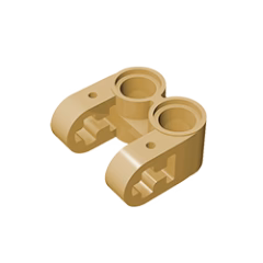 GOBRICKS GDS-992 Axle and Pin Connector Perpendicular Double Split - YWOBB
