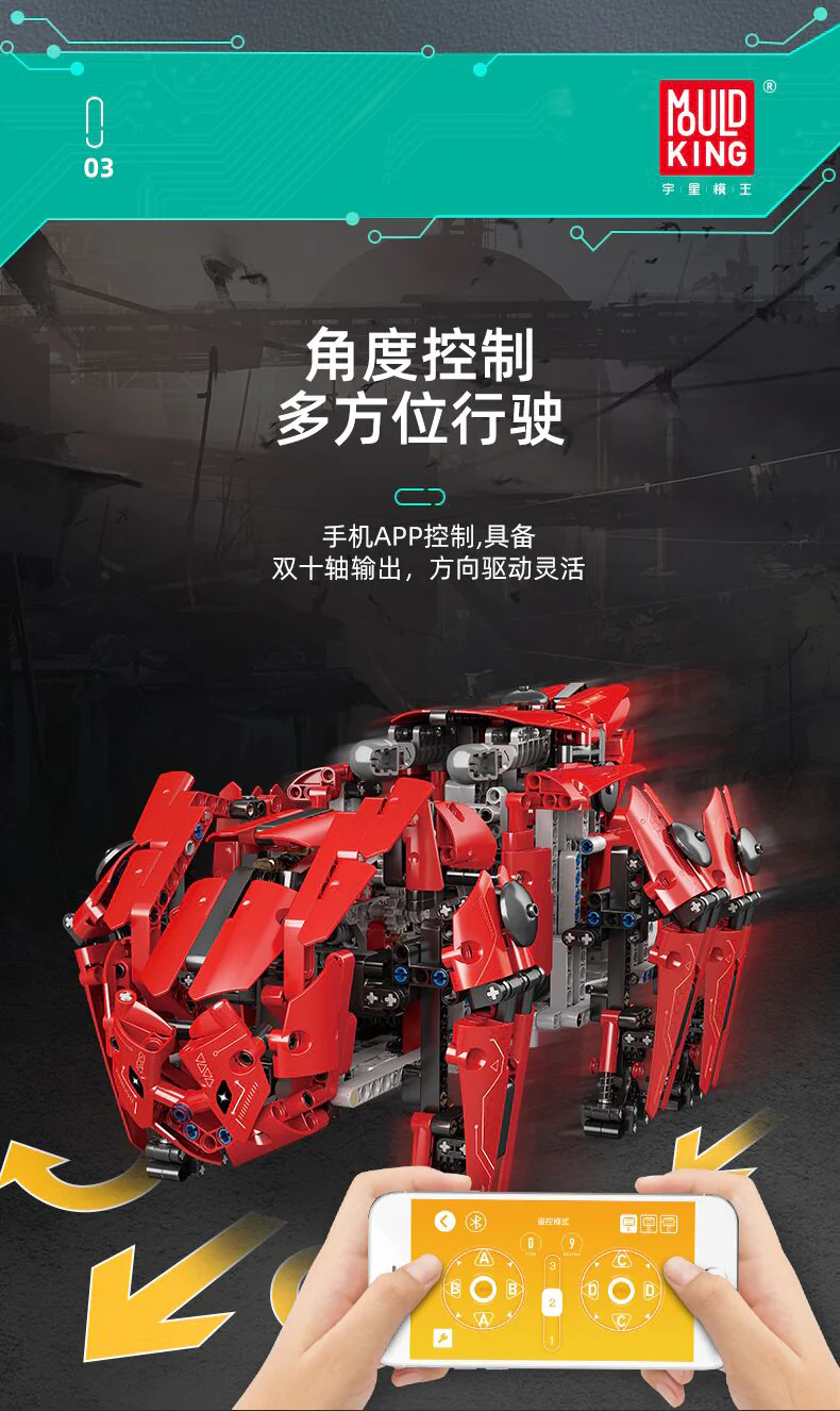 Mould King 20005  Walking Tank MK-HEXA - YWOBB