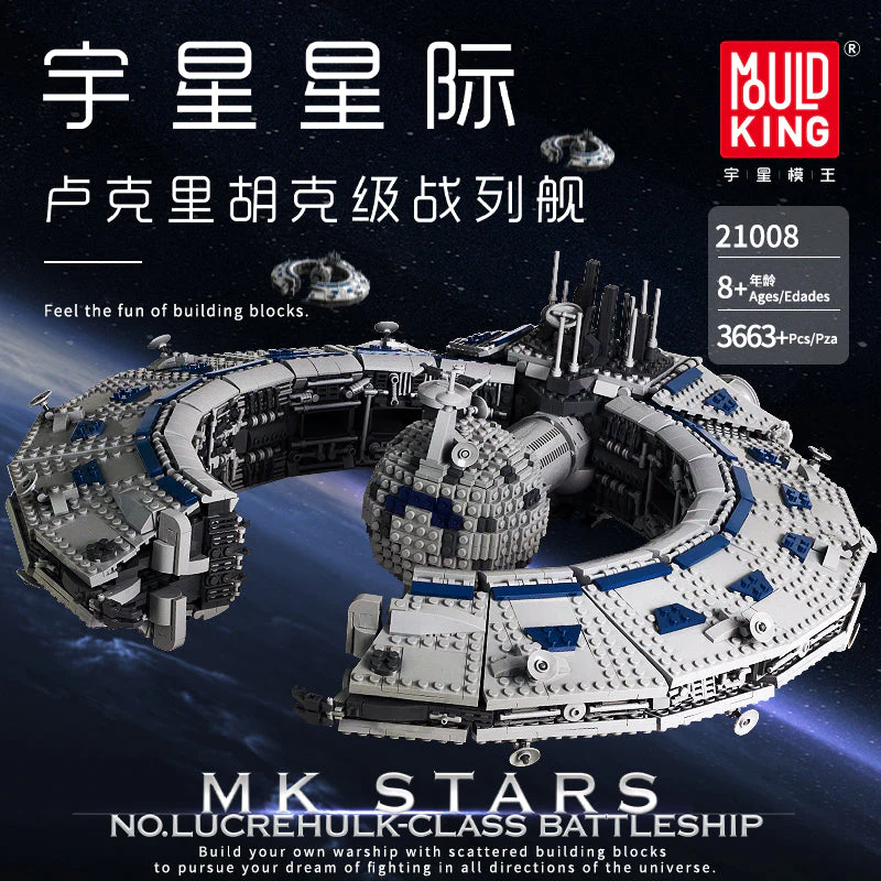 Mould King 21008 Trade Federation Battleship OVP EU Warehouse Version - YWOBB