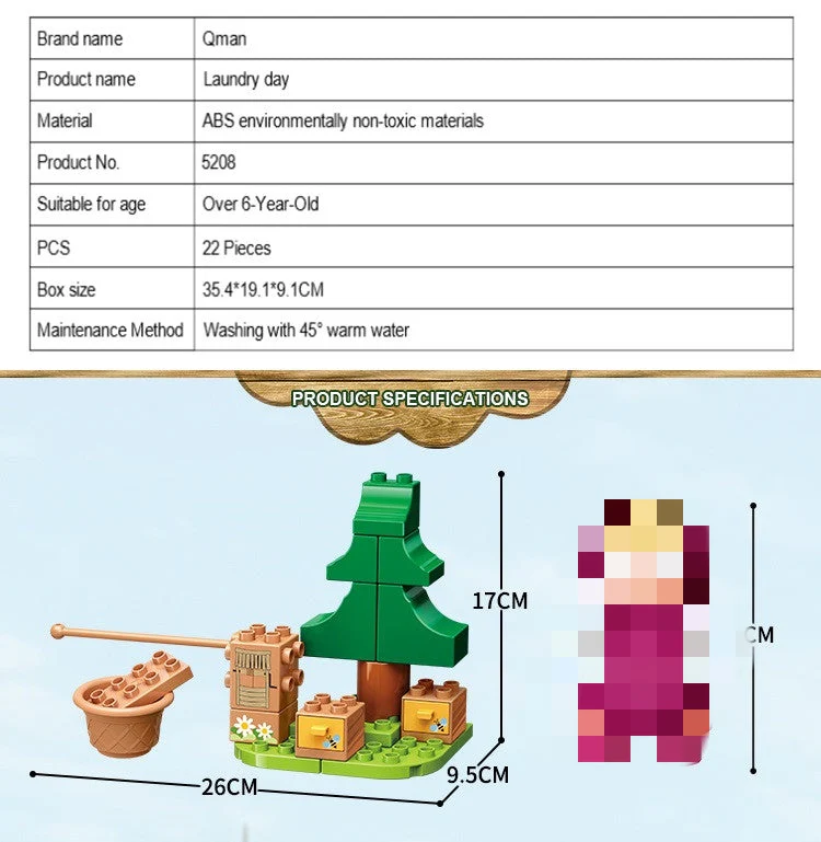 Qman 5208 Masha Laundry Day - YWOBB