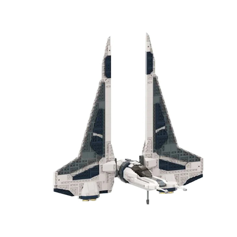 GOBRICKS MOC 143184 The Mandalorian Starfighter Kom'k Class Fighter - YWOBB