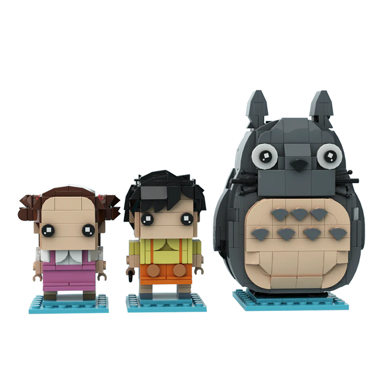 GOBRICKS MOC 123532 Totoro  Satsuki & Mei - Studio Ghibli - YWOBB