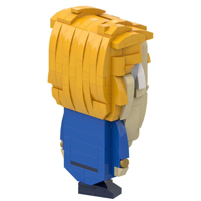 GOBRICKS MOC A1472Y01 Trump front page - YWOBB