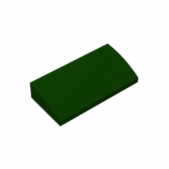 GOBRICKS GDS-859  Curved 2 x 4 x 2/3 with Bottom Tubes - YWOBB