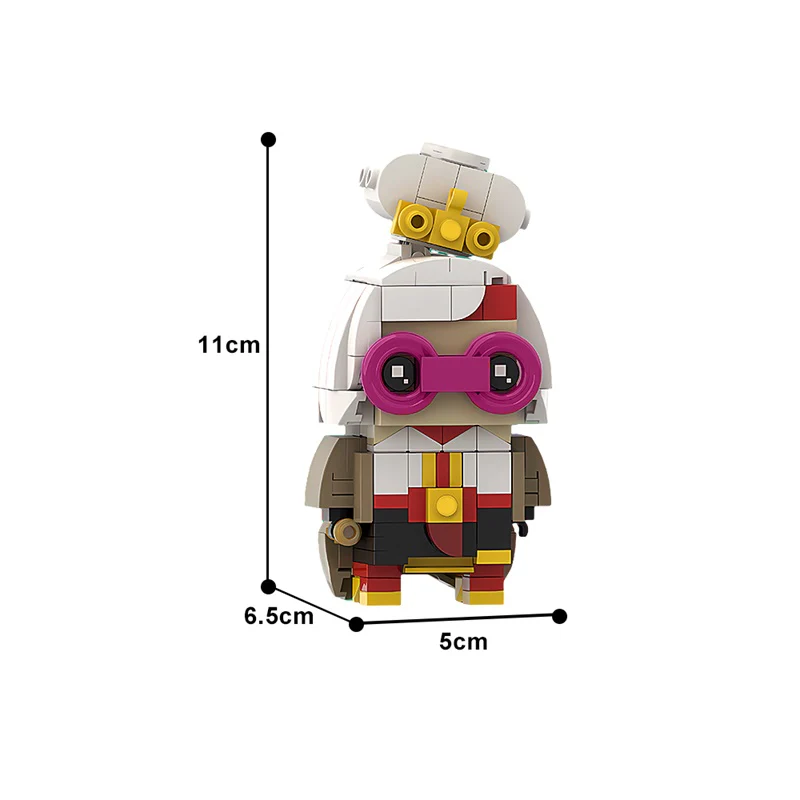 GOBRICKS MOC 167331 Purah (Legend of Zelda: Tears of the Kingdom) Brickheadz - YWOBB