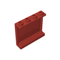 GOBRICKS GDS-751 Panel 1 x 4 x 3 with Side Supports - Hollow Studs - YWOBB