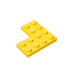 GOBRICKS GDS-696 Plate 4 x 4 Corner - YWOBB