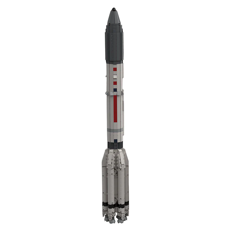 GOBRICKS MOC 39838 Proton M (1:110 Saturn V scale) - YWOBB