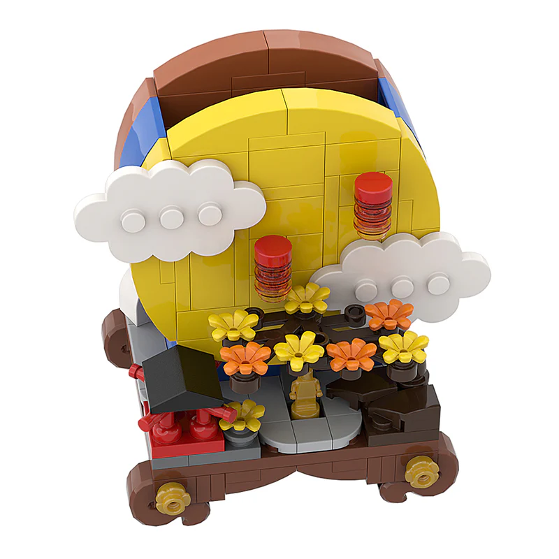 GOBRICKS MOC A0167 moon full moon - YWOBB
