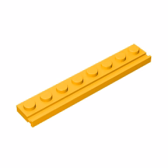 GOBRICKS GDS-1235 Modified 1 x 8 with Door Rail - YWOBB