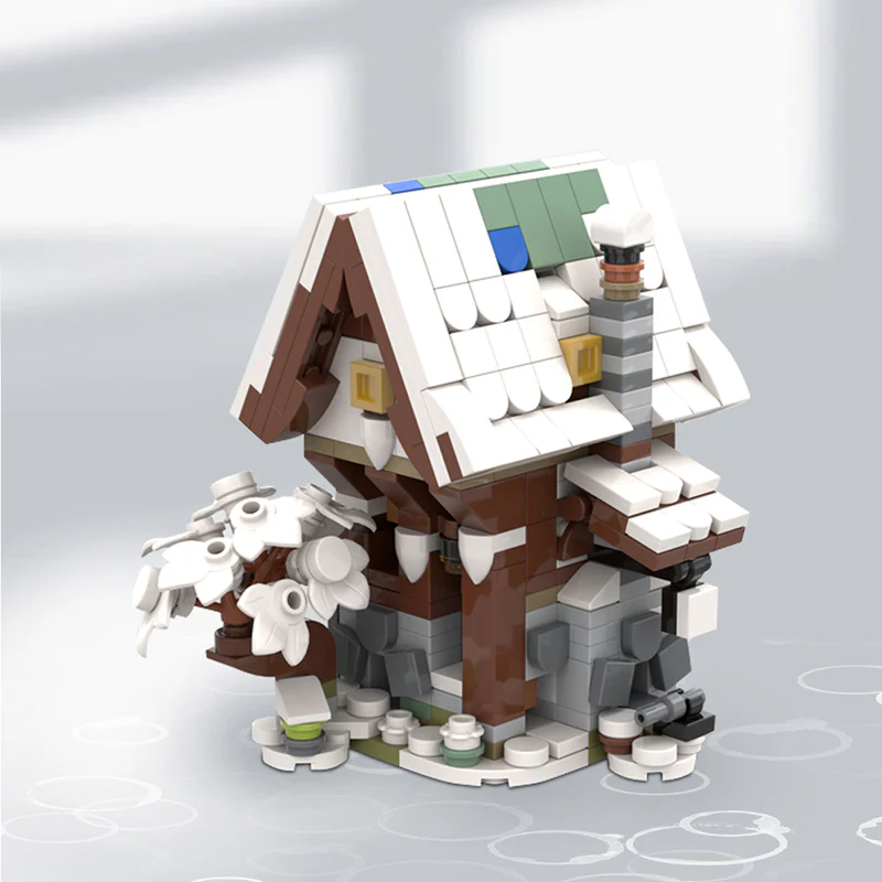 GOBRICKS MOC 139004 Mini Winter 21325 Medieval Blacksmith - YWOBB