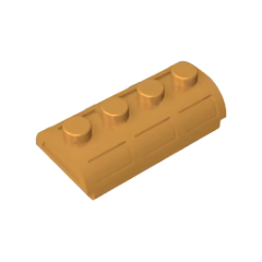 GOBRICKS GDS-2099 Container Treasure Chest Lid Curved with Thick Hinge - YWOBB