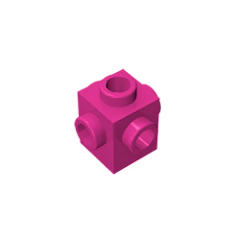 GOBRICKS GDS-650  Modified 1 x 1 with Studs on 4 Sides - YWOBB