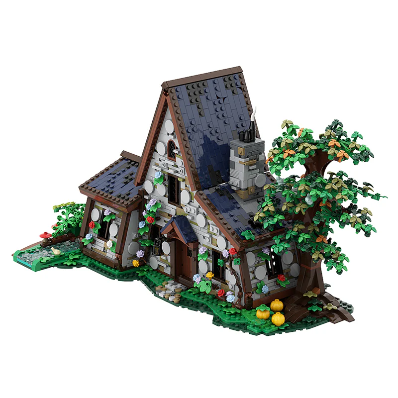 GOBRICKS MOC A1021 witch house - YWOBB